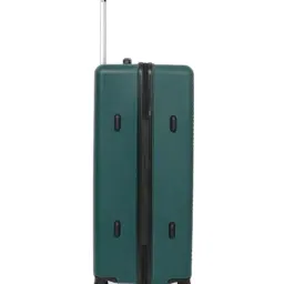 United Colors of Benetton Dark Green Glide Textured Medium Hard Sided Checked Luggage image 5