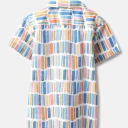 United Colors of Benetton Boys Cotton Abstract Shirt image 2