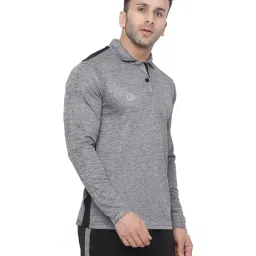 Chkokko Grey Regular Fit Polo T-Shirt image 4