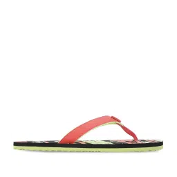 Puma Kids Jimmy Jr Black & Fiery Coral Flip Flops image 1