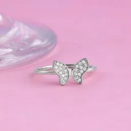 GIVA 92.5 Sterling Silver Dione Butterfly Ring-image-20