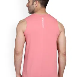 SLOWLORIS Pack Of 2 Printed Round Neck Cotton Gym Vests image 4