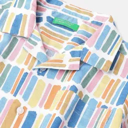 United Colors of Benetton Boys Cotton Abstract Shirt image 3