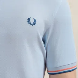 Fred Perry Men Polo Collar Applique T-shirt image 5