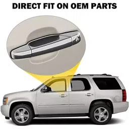 Auto Pearl Stylish Car Door Catch Handle Cover ABS India Compatible For Maruti Suzuki Wagonr 2019-2022, HC_Chrome_WagonR2019_2022 image 2