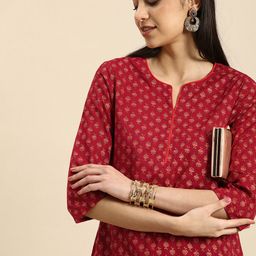 Anouk Floral Printed Kurta-picture-0
