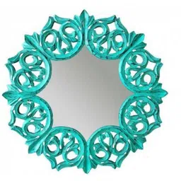 VAS collection home Wood Round Wall Mirrors image 1
