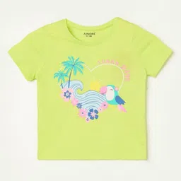 Juniors by Lifestyle Girls Graphic Printed Round Neck Cotton T-shirt-image-12