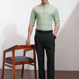 HIGHLANDER Men Horizontal Stripes Opaque Striped Casual Shirt image 4