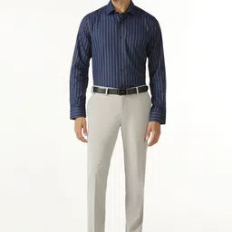 Blackberrys Striped Spread Collar Long Sleeves Pure Cotton Slim Fit Shirt-picture-14