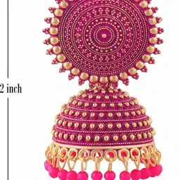 BMINO Dome Shaped Jhumkas Earrings image 4