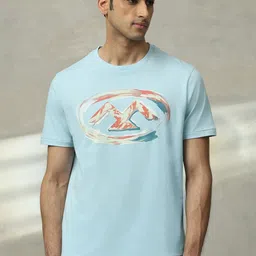 Mufti Men Graphic Printed Round Neck Cotton Slim Fit T-shirt-picture-33