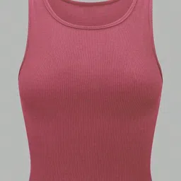 KERI PERRY Pack Of 3 Ribbed Round Neck Tank Crop Tops image 5