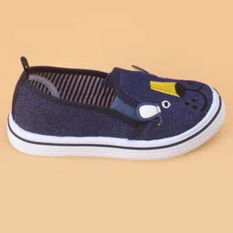 Cute Walk by Babyhug Slip on Casual Shoes with Bear Print- Blue image 4