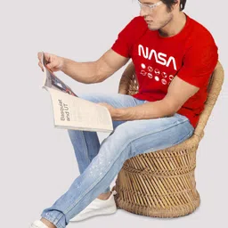 Greylongg Men Typography Printed Applique T-shirt image 5