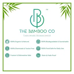 The Bamboo Co Bamboo Kids/Baby Feeding/Dinner Set of 5- Sky Unicorn image 5