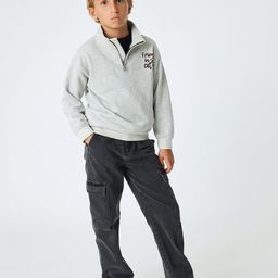 Koton Boys Mock Collar Long Sleeves Pullover Sweatshirt-picture-45