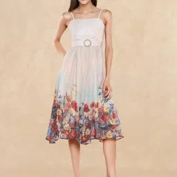 RAREISM Multi Blended Printed Sleeveless Dress image 1