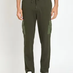 Club York Dark Olive Regular Fit Trackpants image 1