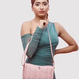 Caprese Blush Quilted Small Sling Handbag image 1