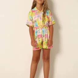 VERO MODA GIRL Multicolor Printed Playsuit image 1