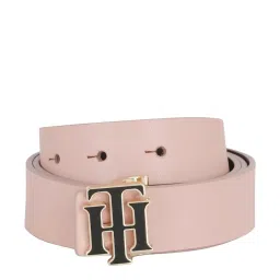 TOMMY HILFIGER Pink Leather Reversible Belt For Women image 1