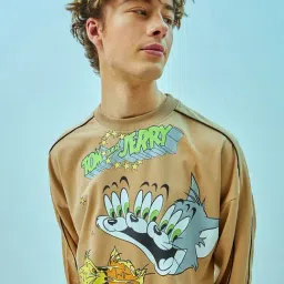 Bewakoof Ginger Root Terry Graphic Relaxed Fit Co-Ord Sets image 4