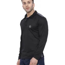 Chkokko Black Regular Fit Polo T-Shirt image 3