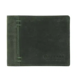 Teakwood Leathers Olive Bi-Fold Wallet for Men image 1
