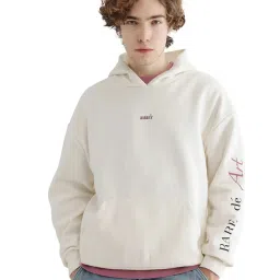Rare Rabbit Off White Boxy Fit Graphic Sweatshirt image 1