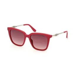 Guess GUS78865375TSG Pink UV Protected Square Sunglasses for Women image 1