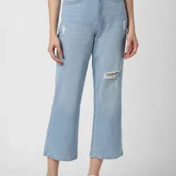 Van Heusen Blue Cotton Distressed Mid Rise Jeans-image-21