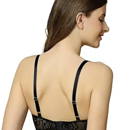 Triumph Black Embroidered Half Coverage Everyday Bra image 2