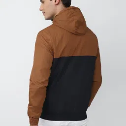 Academy By Van Heusen Multi Slim Fit Colour Block Hooded Jacket image 2
