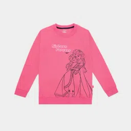 Bodycare Girls Pink Printed Full Sleeves Sweatshirt-picture-11