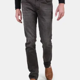 Duke Brown Slim Fit Stretchable Jeans image 1