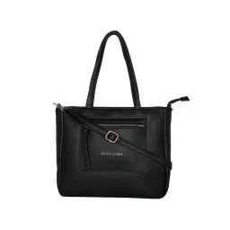 Giordano Black Solid Large Shoulder Handbag image 1