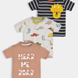 MiArcus Kids Multicolor Cotton Printed T-Shirt image 1