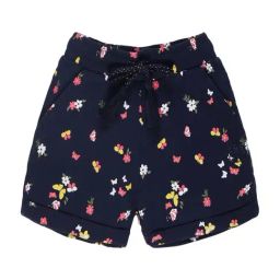 Plum Tree Kids Navy Cotton Floral Print Shorts-picture-23