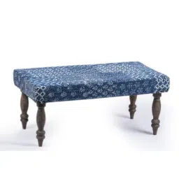 Ikiriya Bestone Printed Blue Wood 2 Seater Bench-image-83