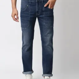 Pepe Jeans Blue Regular Fit Lightly Washed Jeans-image-52