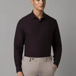 Louis Philippe Purple Regular Fit Printed Shirt image 1