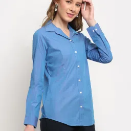 Crozo By Cantabil Blue Full Sleeve Shirt image 3