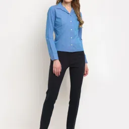 Crozo By Cantabil Blue Full Sleeve Shirt image 4