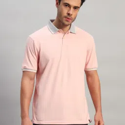 Cantabil Peach Plain T-Shirt image 1