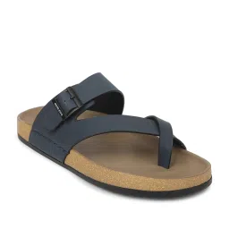 Liberty Men's Navy Blue Cross Strap Sandals image 1
