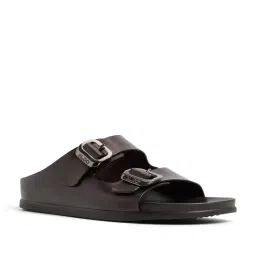 Aldo Men's Dark Brown Slides image 1