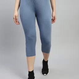 Monte Carlo Dark Grey Cotton Low Rise Capris image 1