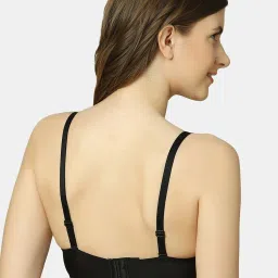 Triumph Black Lace Half Coverage Bandeau Bra image 2