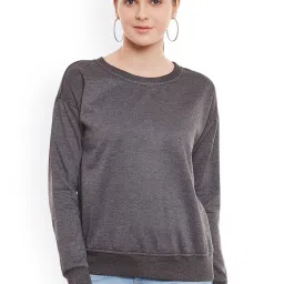 Belle Fille Grey Full Sleeves Sweatshirt image 1